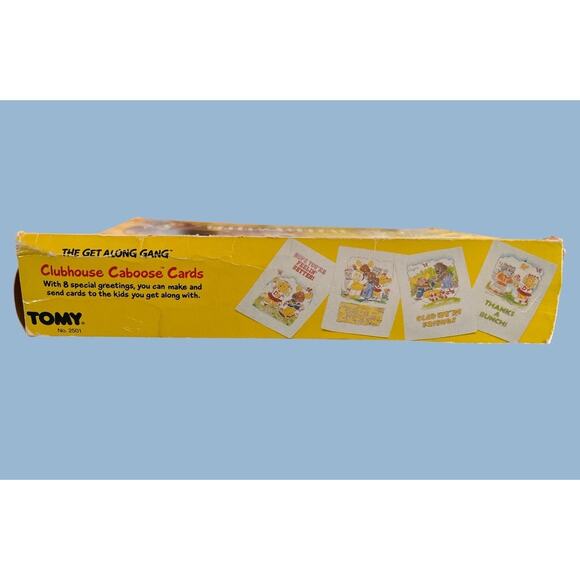 VTG TOMY 80s Get Along Gang Clubhouse Caboose Cards Kit Box Art Nostalgia Retro - Picture 4 of 10